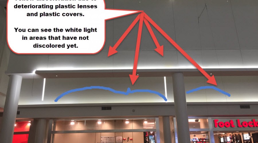 Yellowing LED lights | LED light discoloration problem